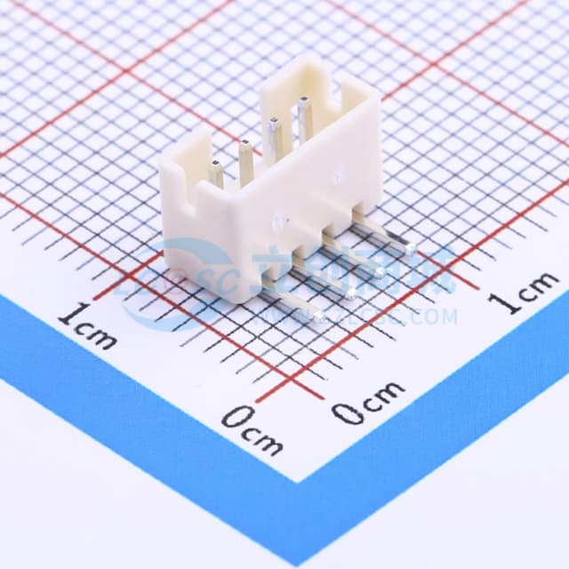 1x4P 间距:2mm 弯插 系列:PH 【插件】实物图
