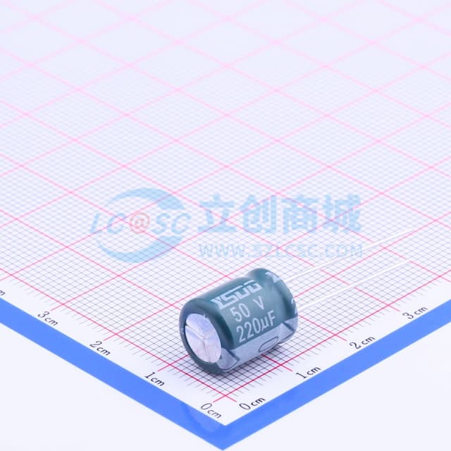 220uF ±20% 50V 【引线】实物图