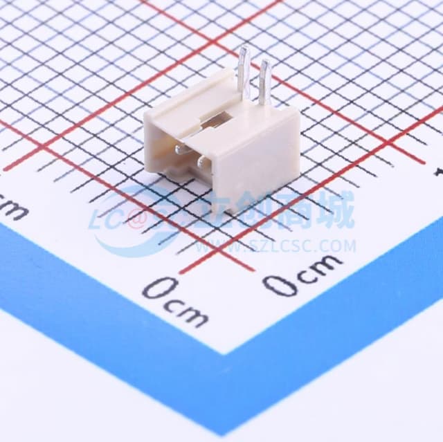 1x2P 间距:1.25mm 弯插 【插件】实物图