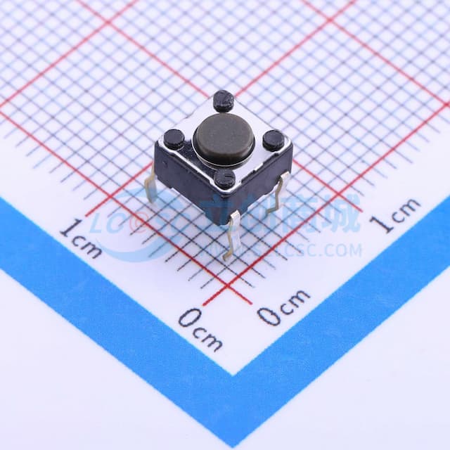 6*6*4.3mm 直插 轻触开关 【轻触】实物图