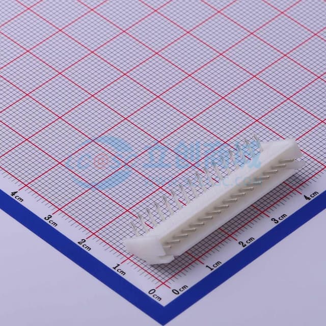 1x16P 间距:2.5mm 弯插 系列:XH 【插件】实物图