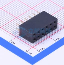 2x6P 间距:2.54mm 直插 【排针】缩略图