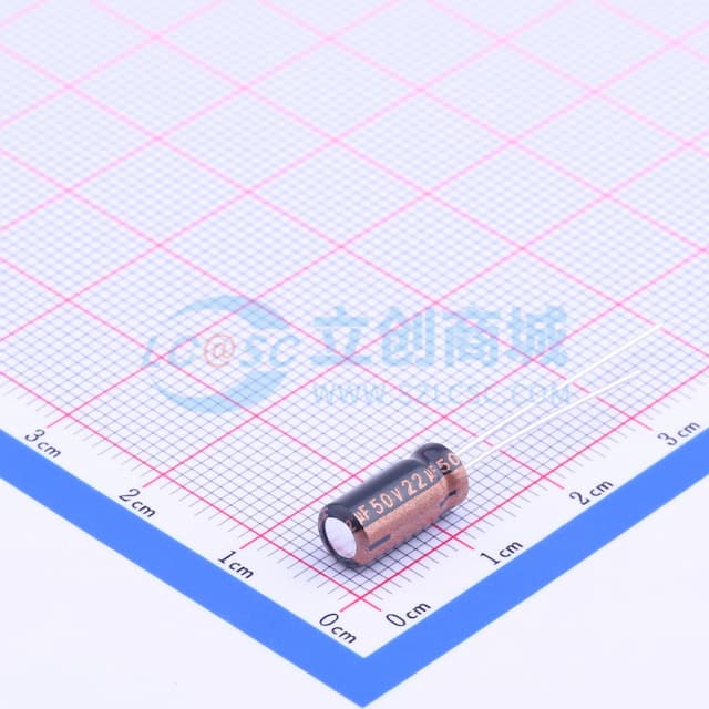 22uF ±20% 50V 【引线】实物图