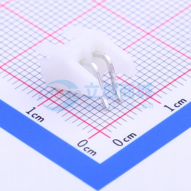 1x2P 间距:2.5mm 弯插 系列:XH 【插件】实物图