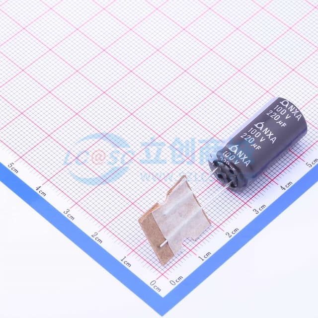 220uF ±20% 100V 【插件】实物图