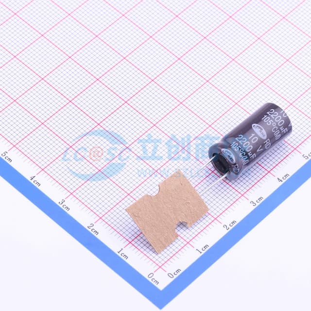 2200uF ±20% 10V 【引线】实物图