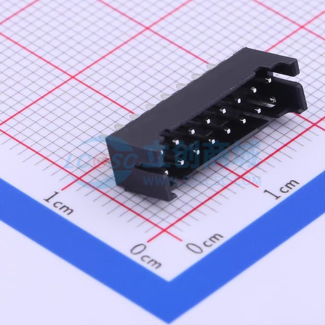 黑色 间距:2mm 2x8P【插件】实物图