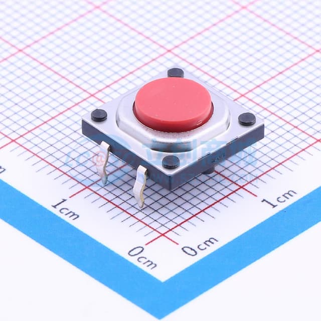 12*12*4.3mm 直插 轻触开关 【轻触】实物图