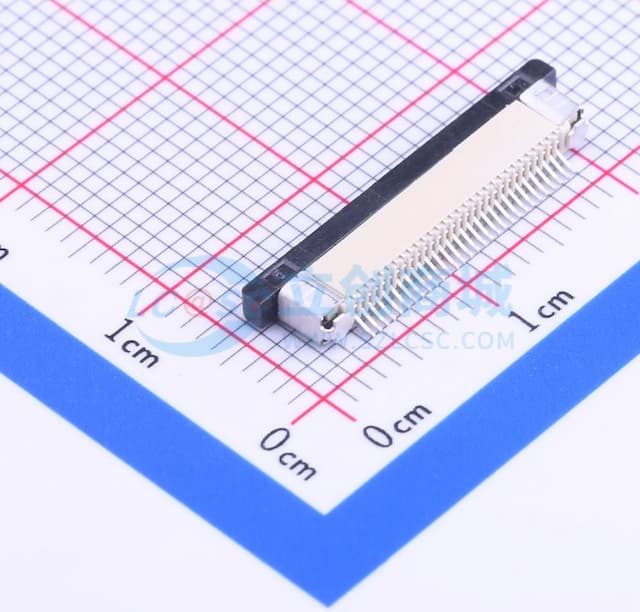 间距:0.5mm P数:30P 抽屉式 下接实物图