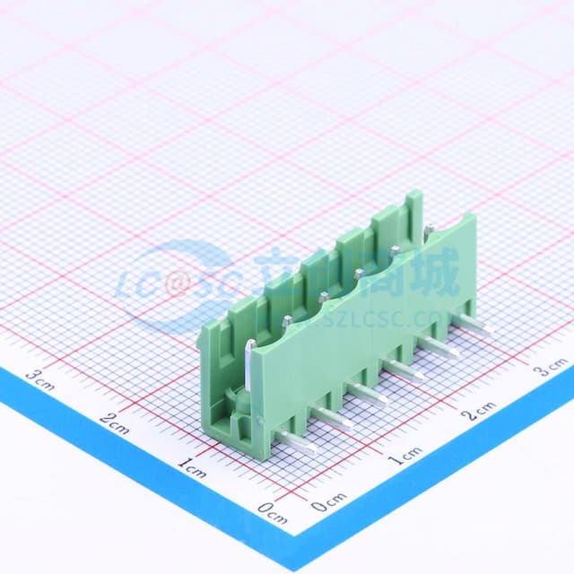 1x6P 5.08mm 排数:1 每排P数:6 【插拔】实物图