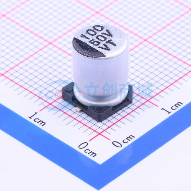 100uF ±20% 50V实物图