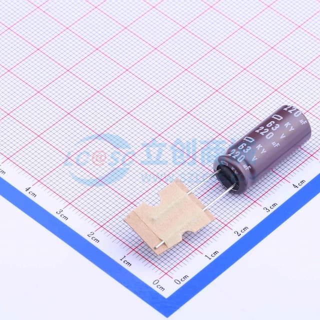 220uF ±20% 63V 【插件】实物图