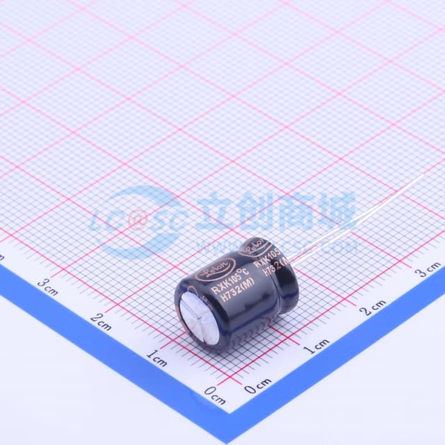 100uF ±20% 50V 【引线】实物图