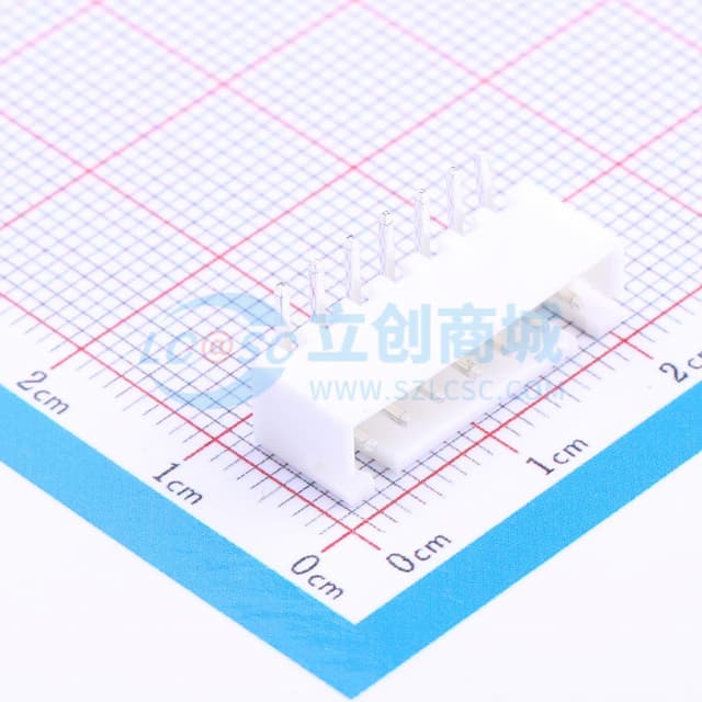1x7P 间距:2.5mm 弯插 系列:XH 【插件】实物图