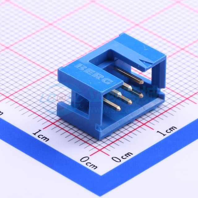蓝色 间距:2.54mm 2x3P 直插【插件】实物图