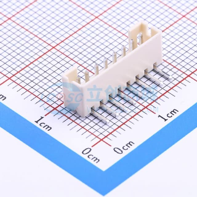 1x8P 间距:2mm 弯插 系列:PH 【插件】实物图