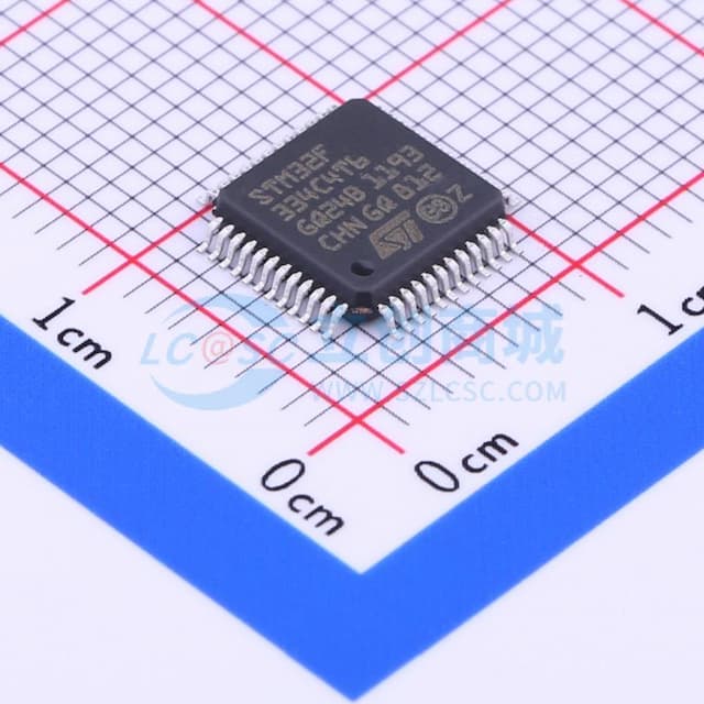 带DSP和FPU的主流混合信号ARM Cortex-M4 MCU，具有16 KB Flash、72 MHz CPU、CCM、5 Msps 12位ADC、比较器、运算放大器和高分辨率定时器实物图