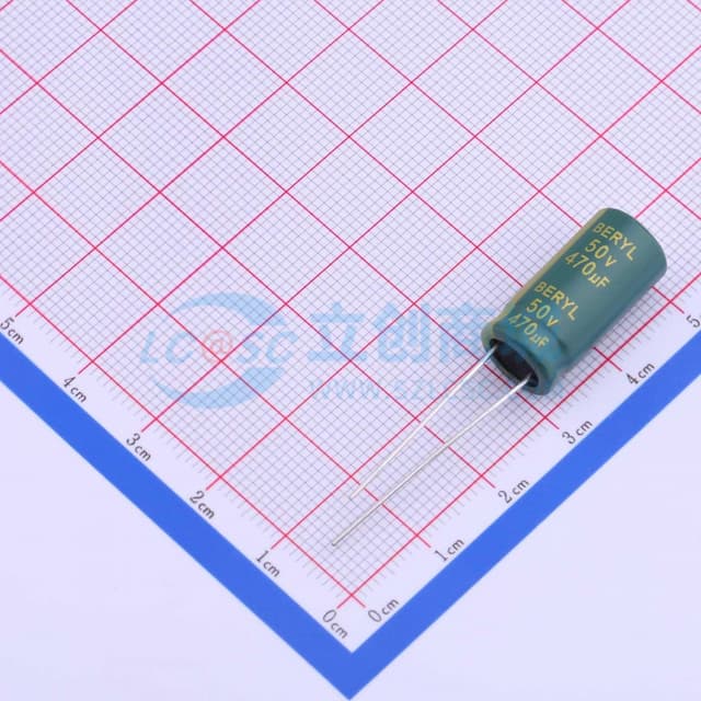 470uF ±20% 50V 【引线】实物图