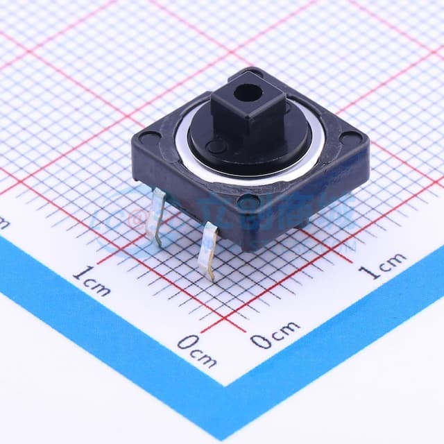 12*12*7.3mm 直插 轻触开关 【轻触】实物图