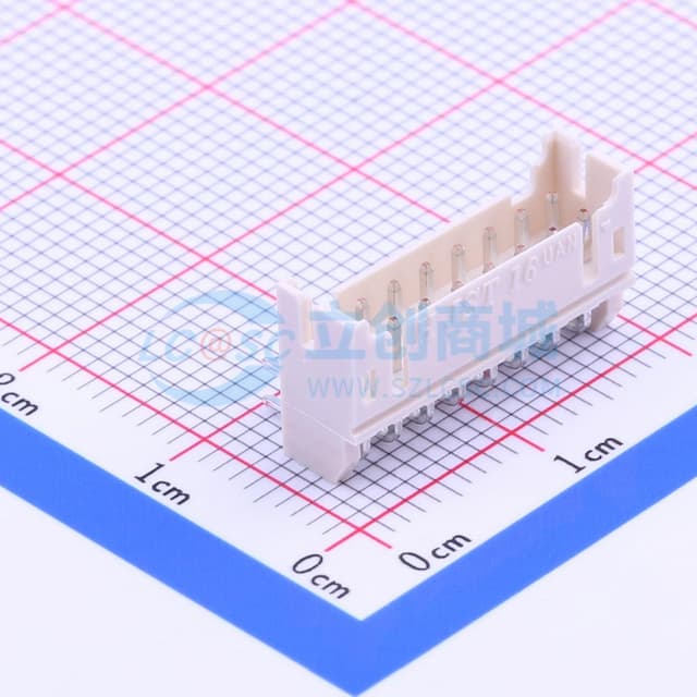 2x8P 间距:2mm 弯插 系列:PHD 【插件】实物图