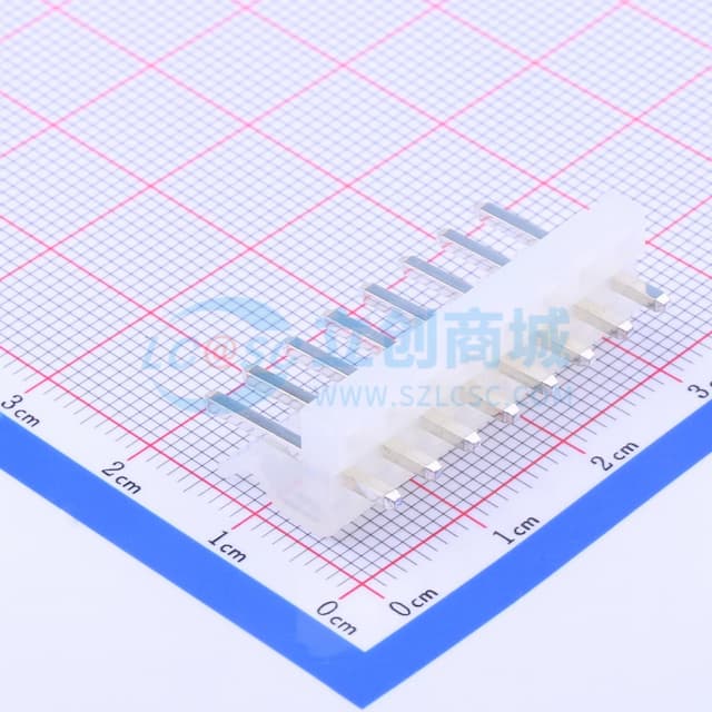 系列:CH 间距:3.96mm 1x8P 【插件】实物图