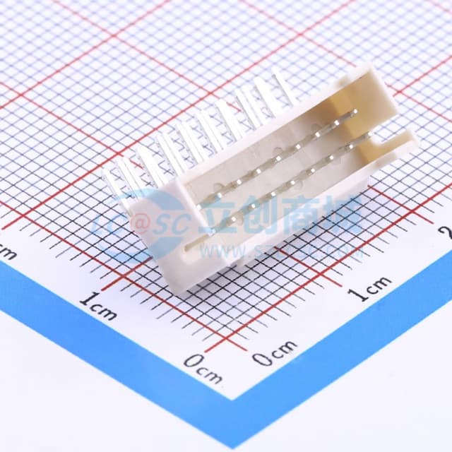 2x9P 间距:2mm 弯插 系列:PHB 【插件】实物图