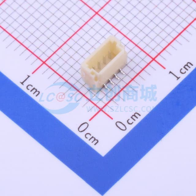 1x4P 间距:1mm 立贴 系列:SH实物图