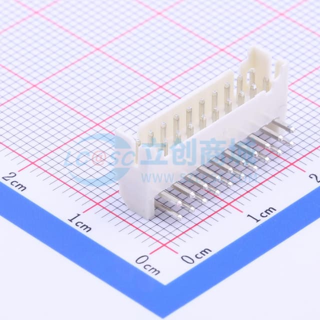 2x10P 间距:2mm 弯插 系列:PHD【插件】实物图