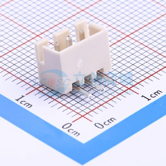 1x3P 间距:2.5mm 弯插 系列:XH 【插件】实物图