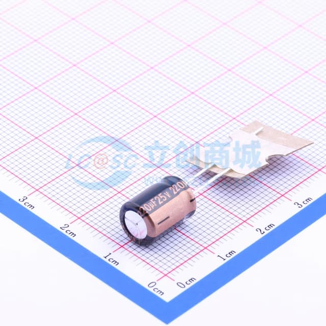 220uF ±20% 25V 【插件】实物图