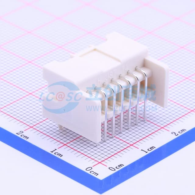 2x7P 间距:2.5mm 弯插 系列:XAD 【插件】实物图