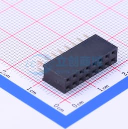2x8P 间距:2.54mm 直插 【排针】缩略图