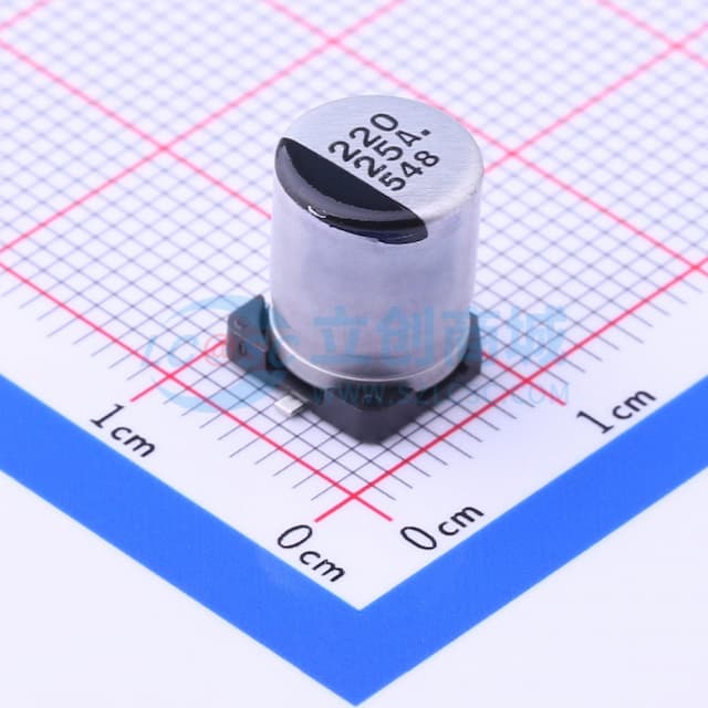 220uF ±20% 25V实物图