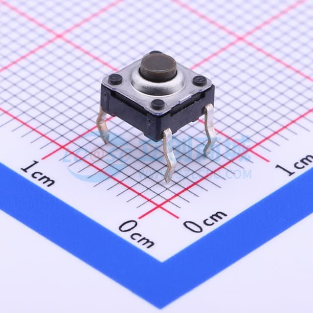6*6*4.3mm 直插 轻触开关 【轻触】实物图