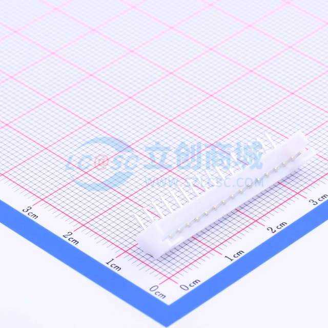 1x16P 间距:2mm 弯插 系列:PH 【插件】实物图