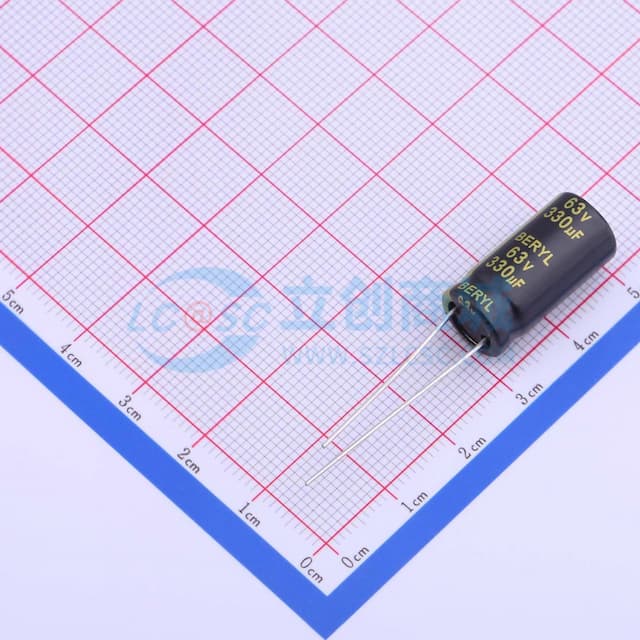 330uF ±20% 63V 【引线】实物图