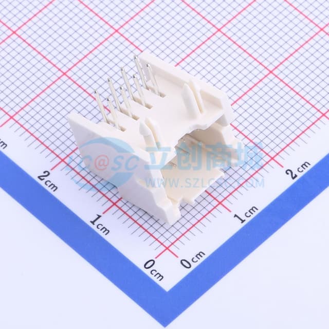 2x4P 间距:2.5mm 弯插 系列:XAD 【插件】实物图