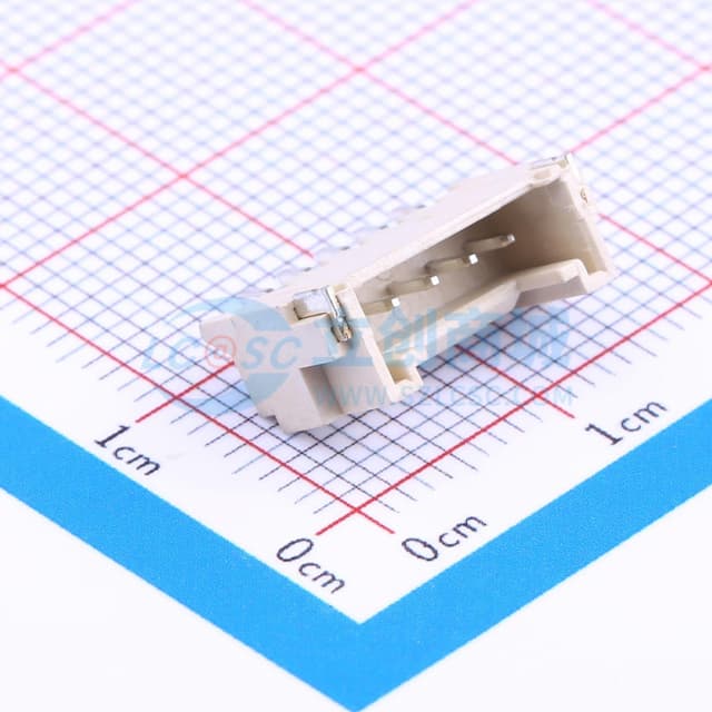 1x5P 间距:2mm 卧贴 系列:HY实物图