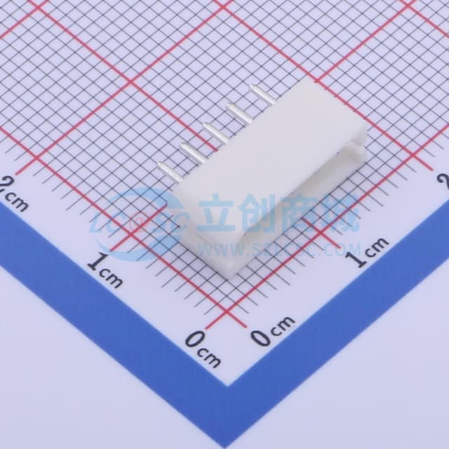 1x5P 间距:2.5mm 直插 系列:Mini-SPOX(5264) 【插件】实物图