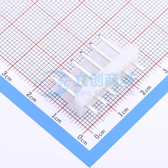 1x6P 间距:3.96mm 直插 系列:CH 【插件】实物图