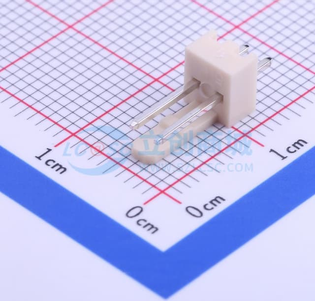 间距:2.54mm 1x2P 【插件】实物图