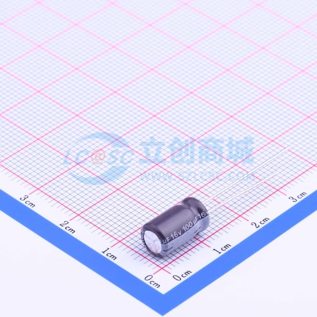 100uF ±20% 16V 【引线】实物图