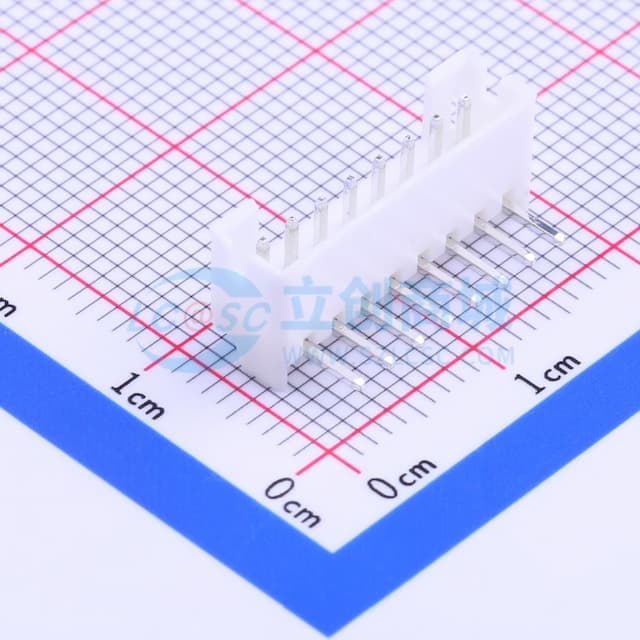 1x8P 间距:2mm 弯插 系列:PH【插件】实物图