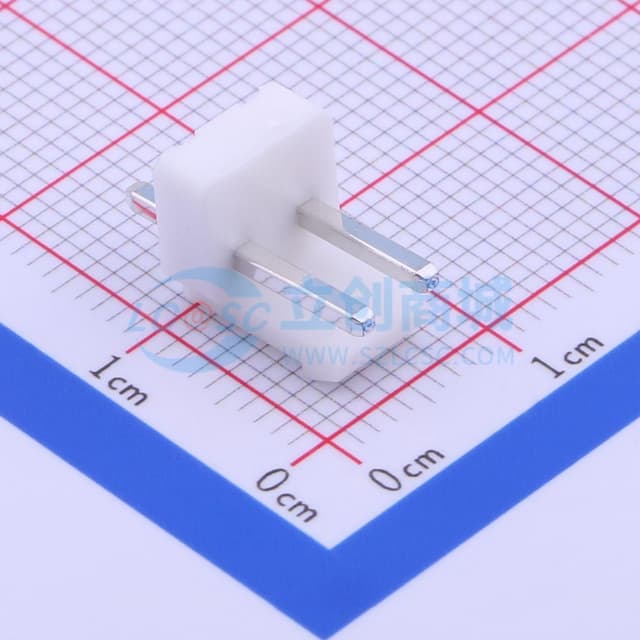 白色 间距:3.96mm 1x2P【插件】实物图