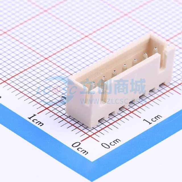 1x7P 间距:2.5mm 弯插 系列:XH 【插件】实物图