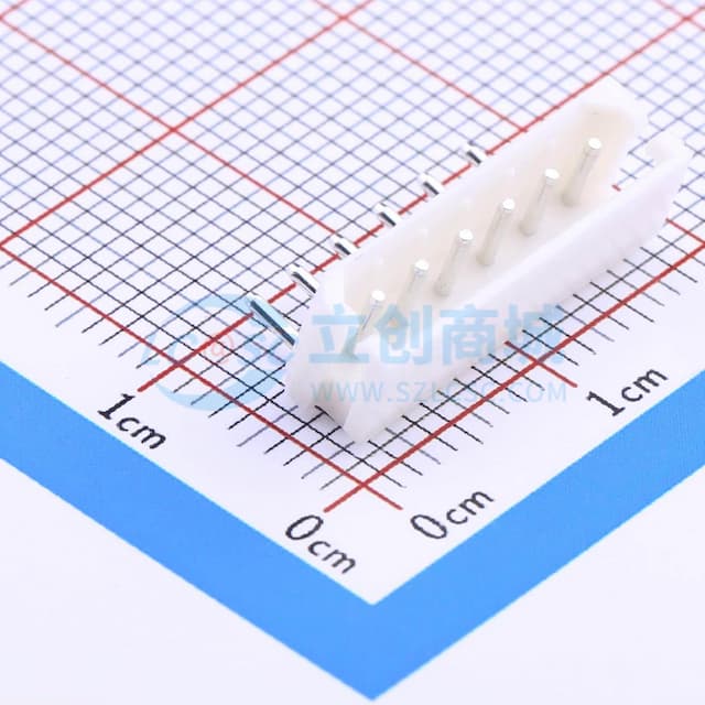 1x6P 间距:2.5mm 弯插 系列:Mini-SPOX(5264) 【插件】实物图