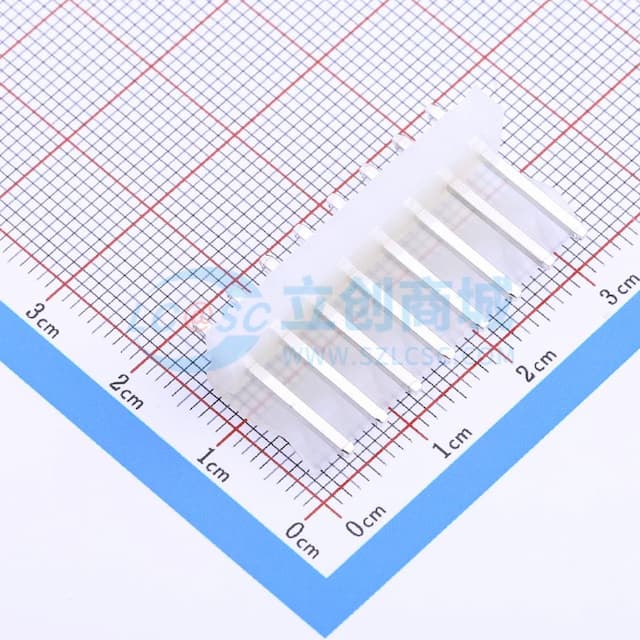 1x8P 间距:3.96mm 直插 系列:CH 【插件】实物图