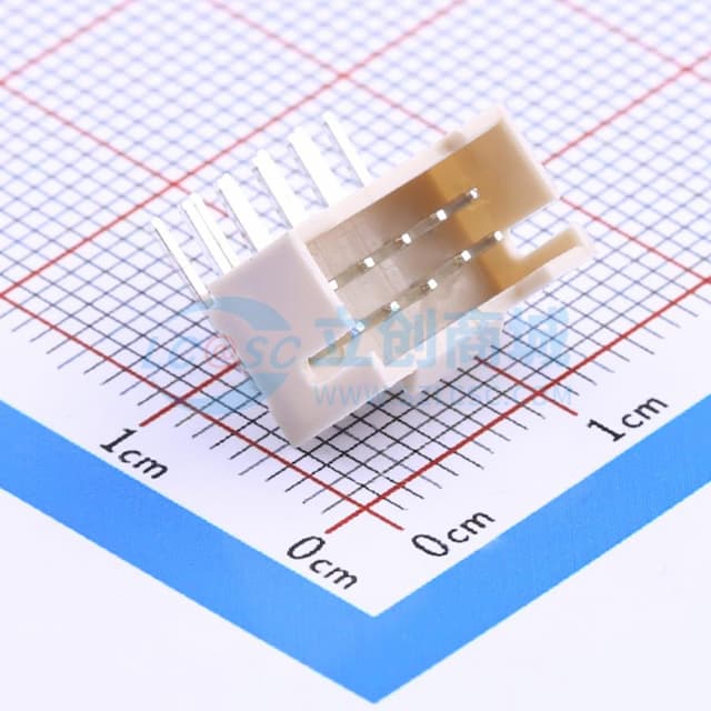 2x5P 间距:2mm 弯插 系列:PHB 【插件】实物图