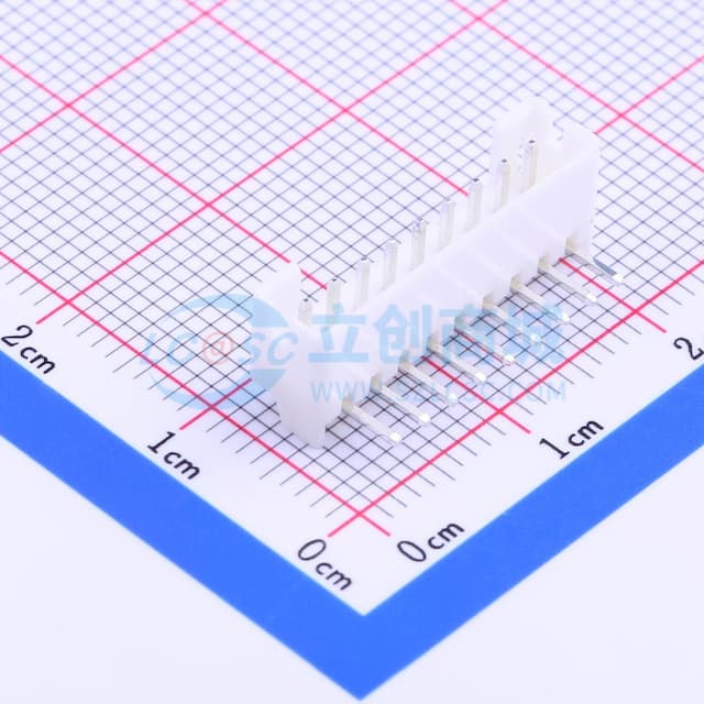 1x9P 间距:2mm 弯插 系列:PH【插件】实物图