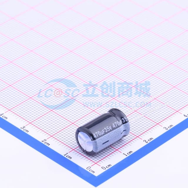 470uF ±20% 35V 【引线】实物图